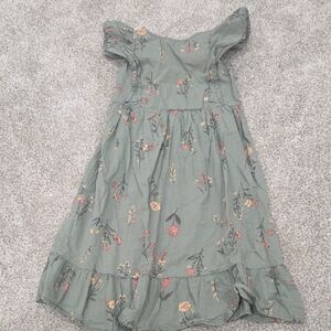 Carter's Olive Floral Casual Dress